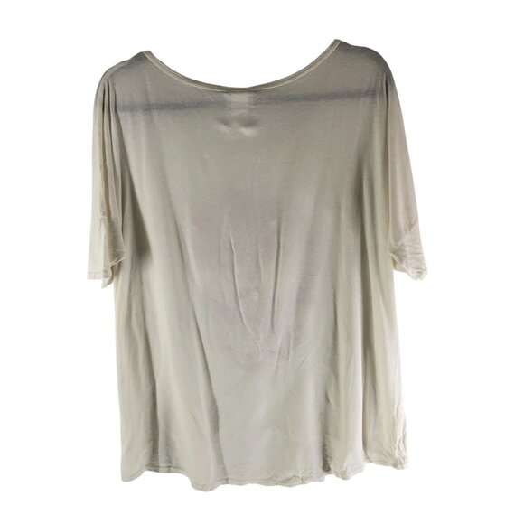 Junk Food Floral Skull Graphic Loose Fit White T-Shirt L - Picture 2 of 4